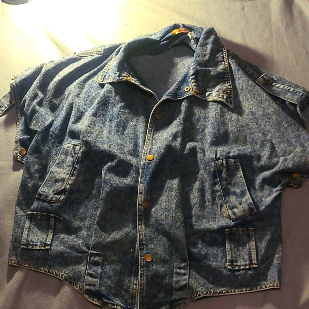 A custom denim vest